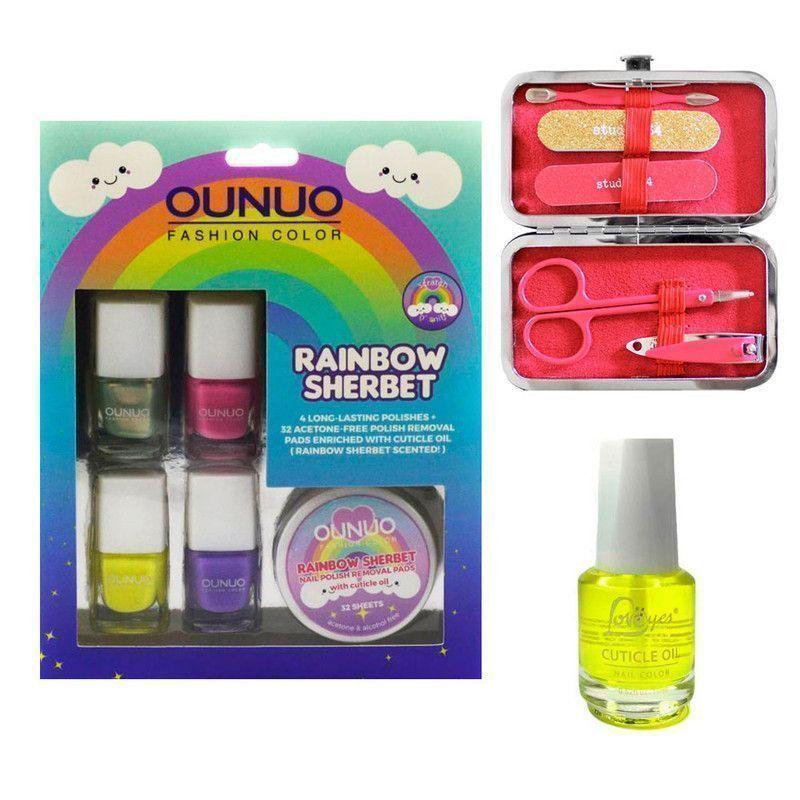 Kit manicure esmaltado tradicional aceite cutícula-0