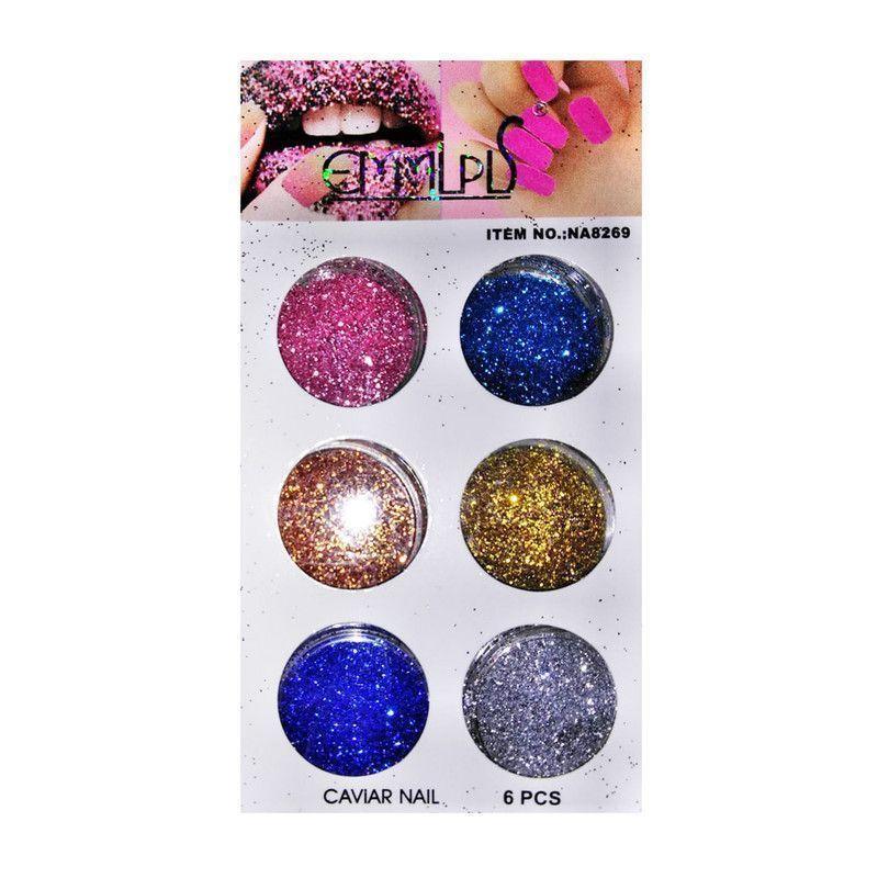 Polvo glitter para decorar uñas-0