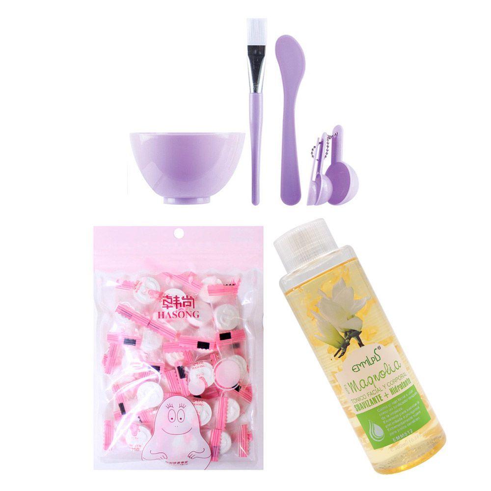 Kit mascarillas comprimidas tónico facial y set de aplicación-0