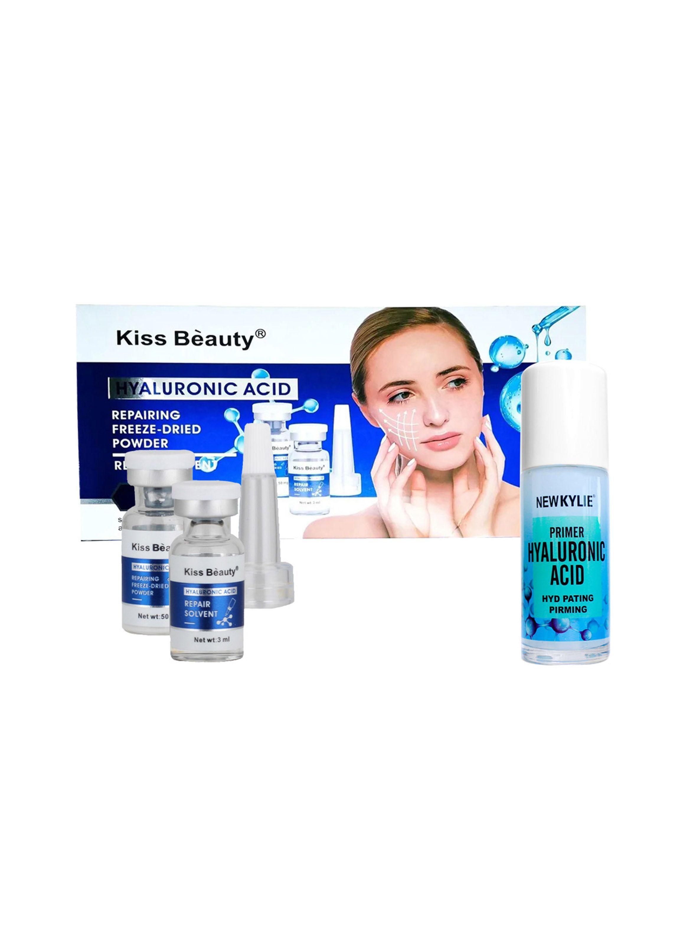 Primer hidratante + 12 ampollas ácido hialurónico antiarrugas-0