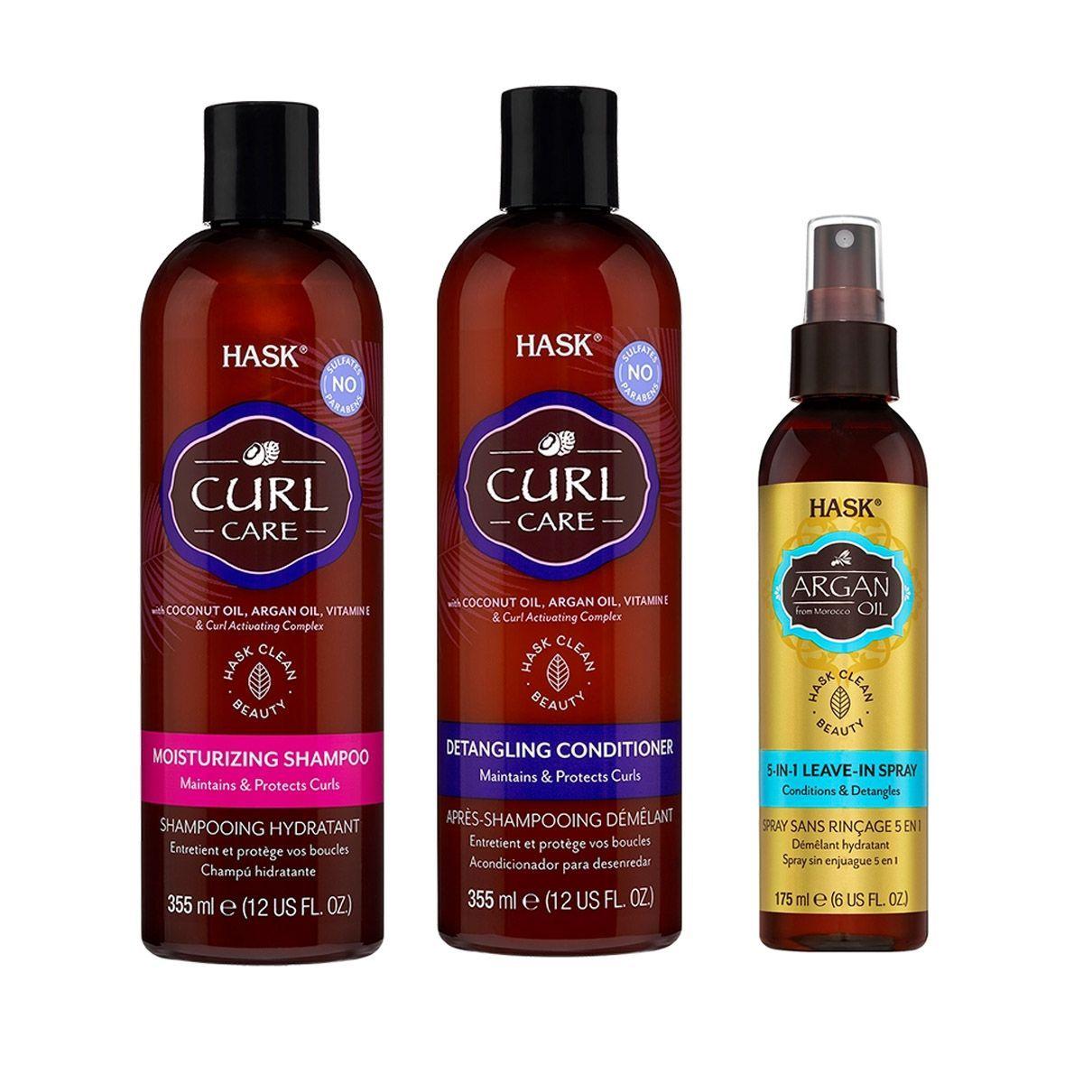 Shampoo acondicionador termo protector hask para rulos CVL-0