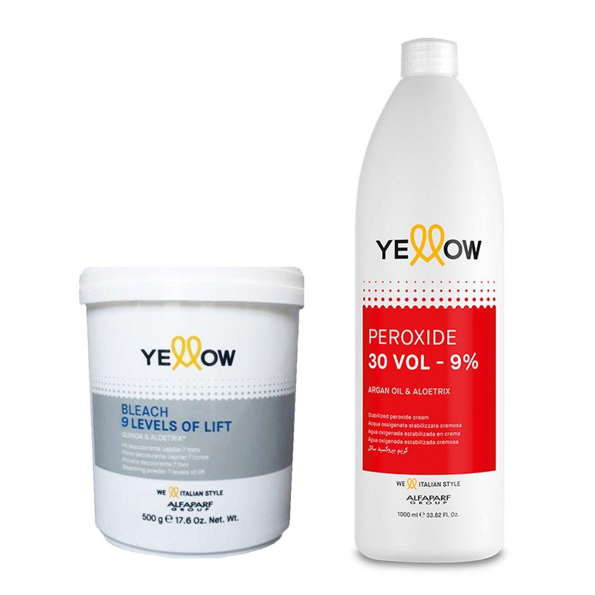 Decolorante Aclara 9 Tonos Alfaparf + Peroxido 30 vol-0