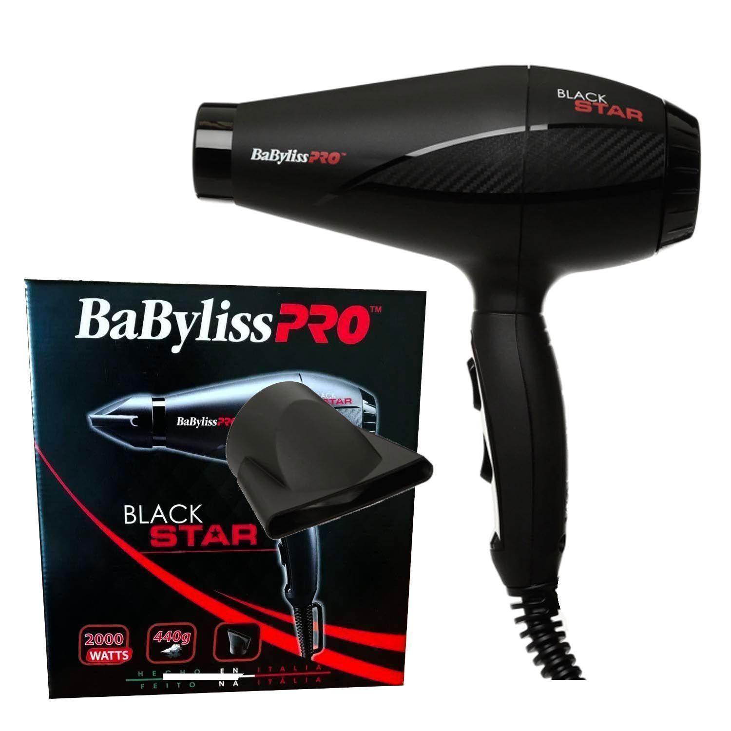 Secador de pelo profesional liviano Babyliss Black Star-0