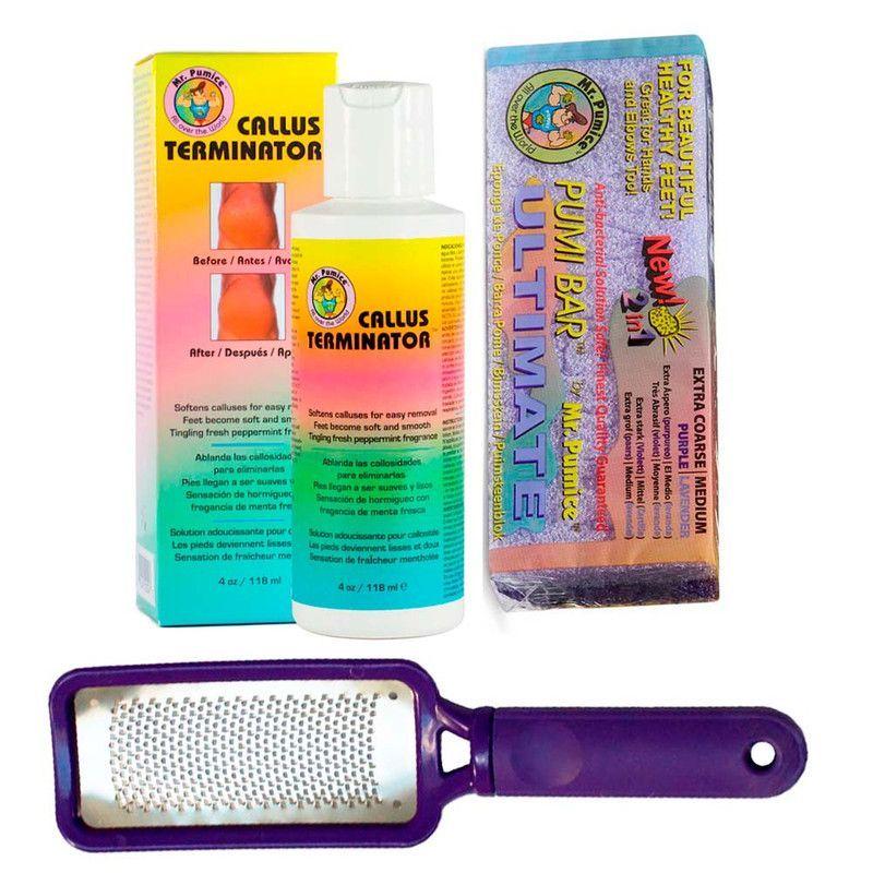 Removedor callos y durezas Mr Pumice + Limas anti-bacterial pies-0