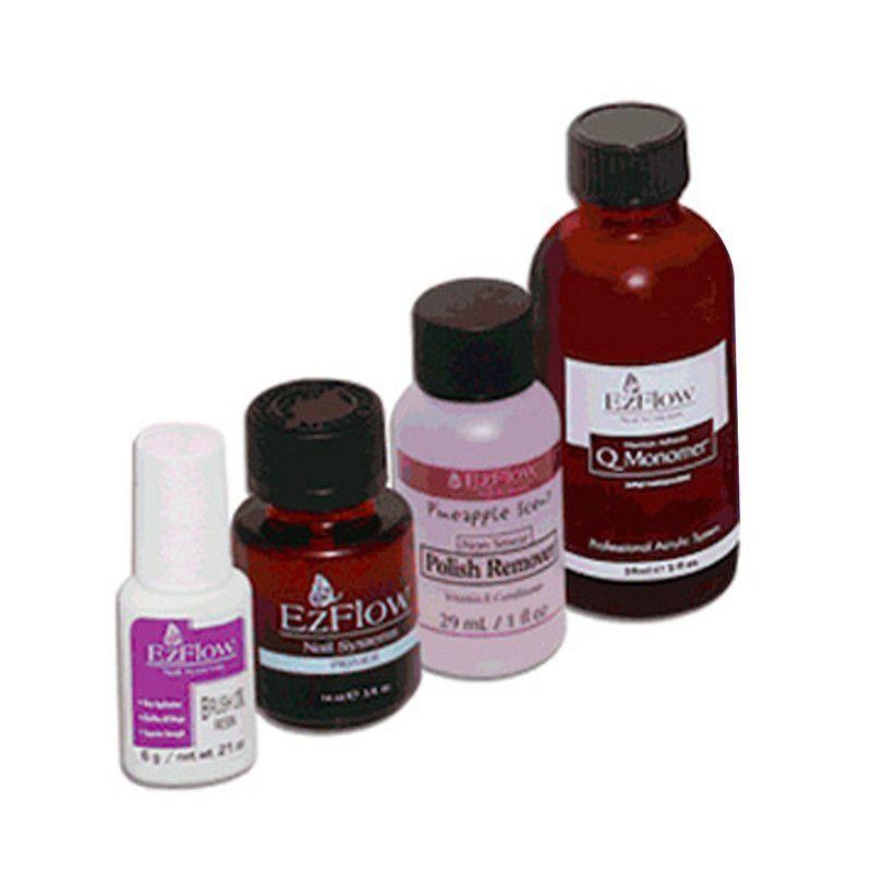 Kit manicure uñas acrílicas pro ezflow + pincel n8 CVL -2