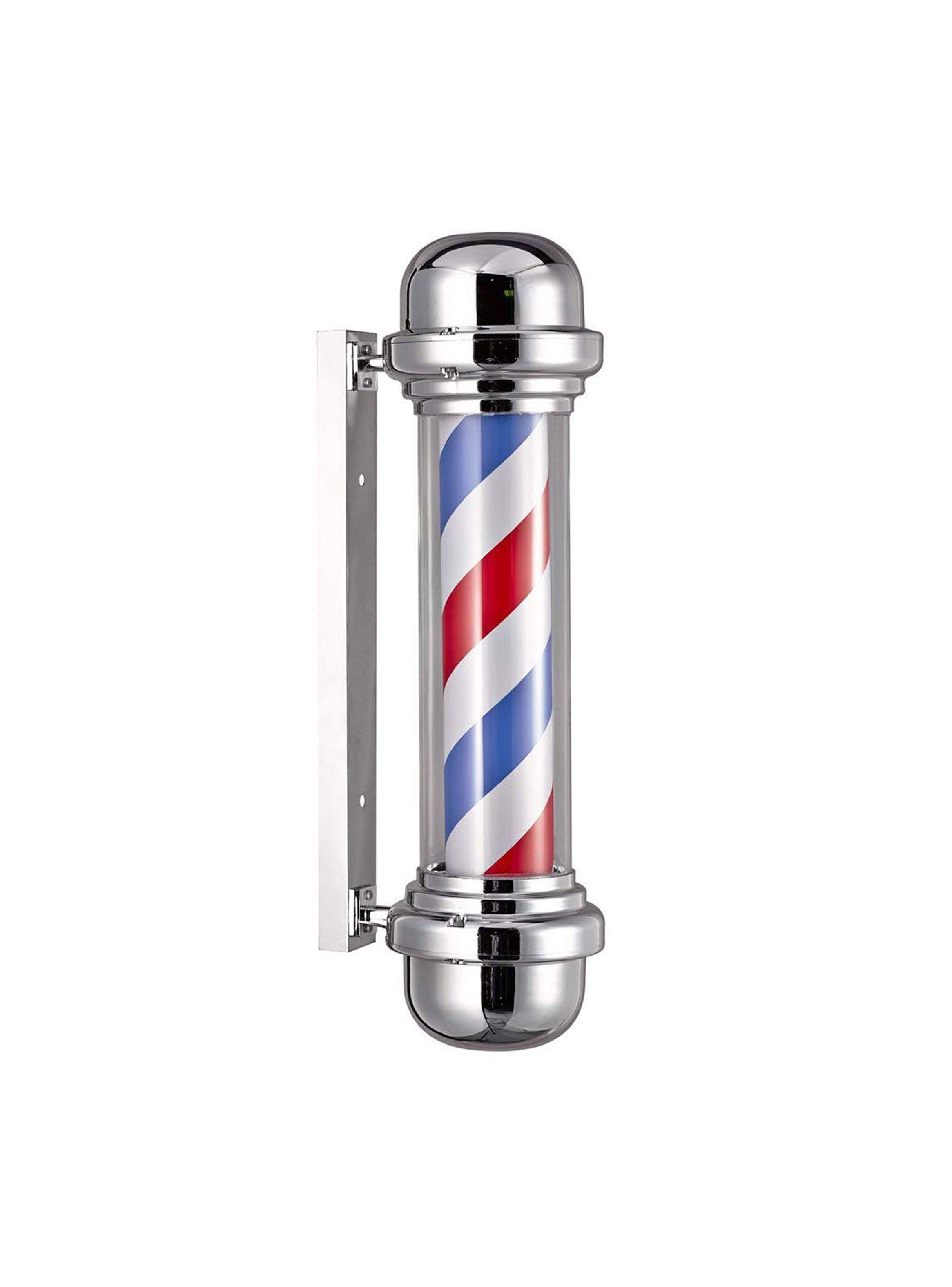 Letrero Barbería Peluquería Pole Giratorio Barber-0