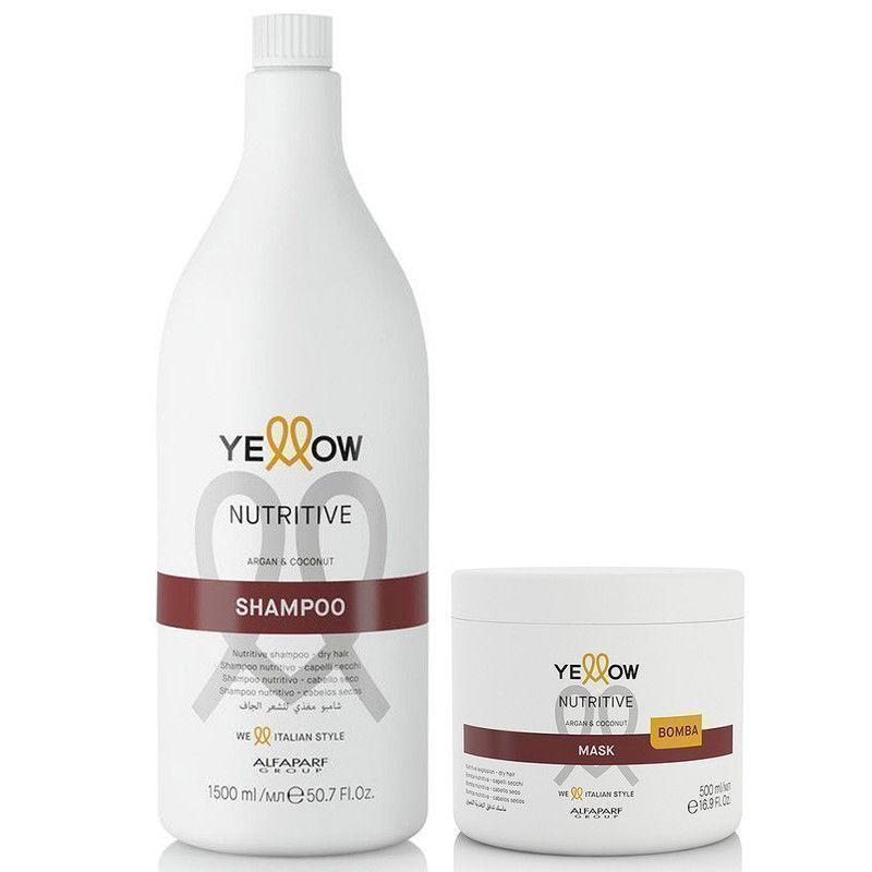 Shampoo + Mask Nutrición Alfaparf Cabello Dañado-0