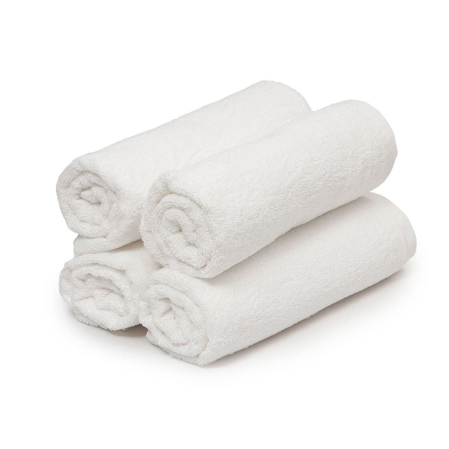Kit 10 Toallas Peluquería Microfibra Blanca O Azul-0