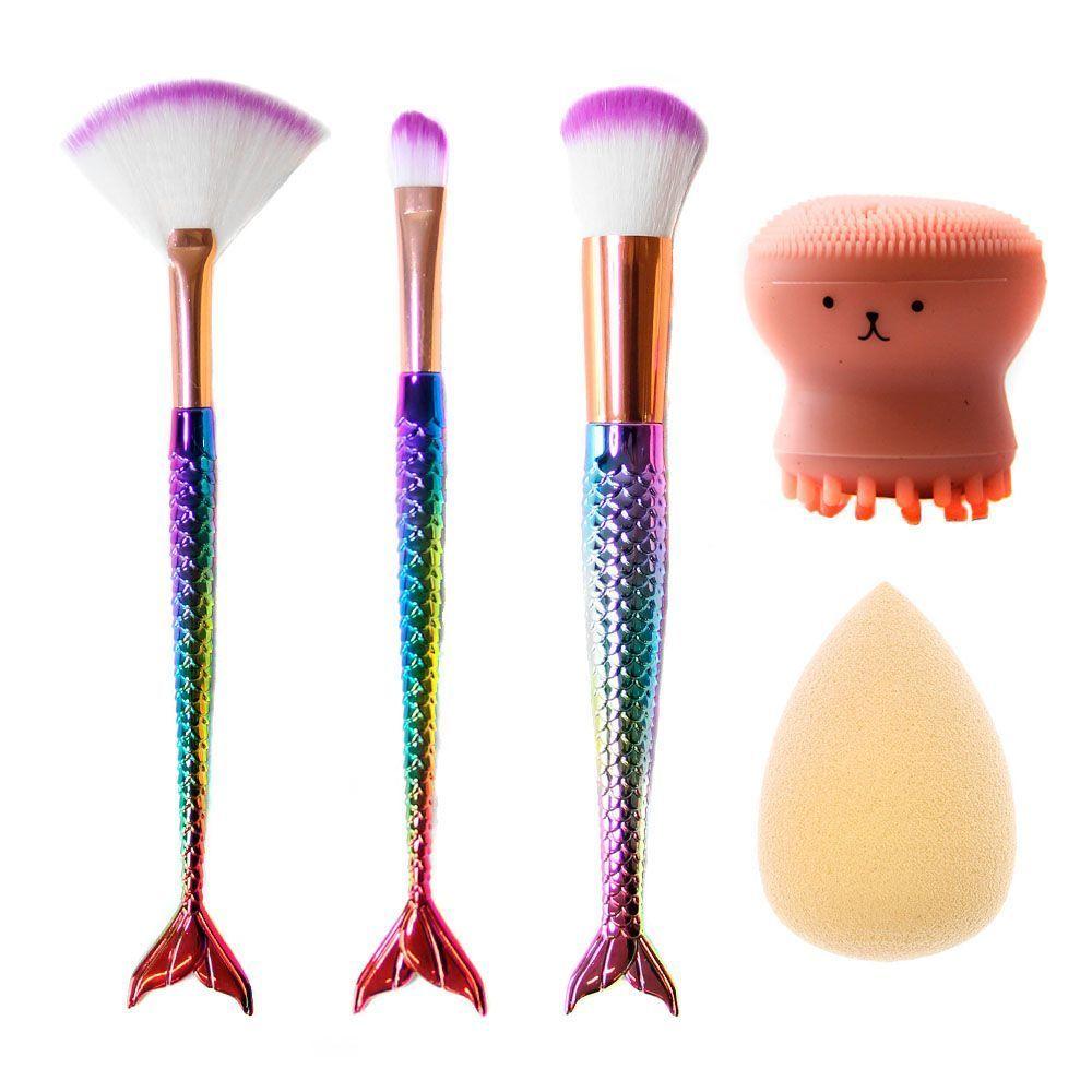 Kit brochas + esponja encrespador y sombras glither CVL-2