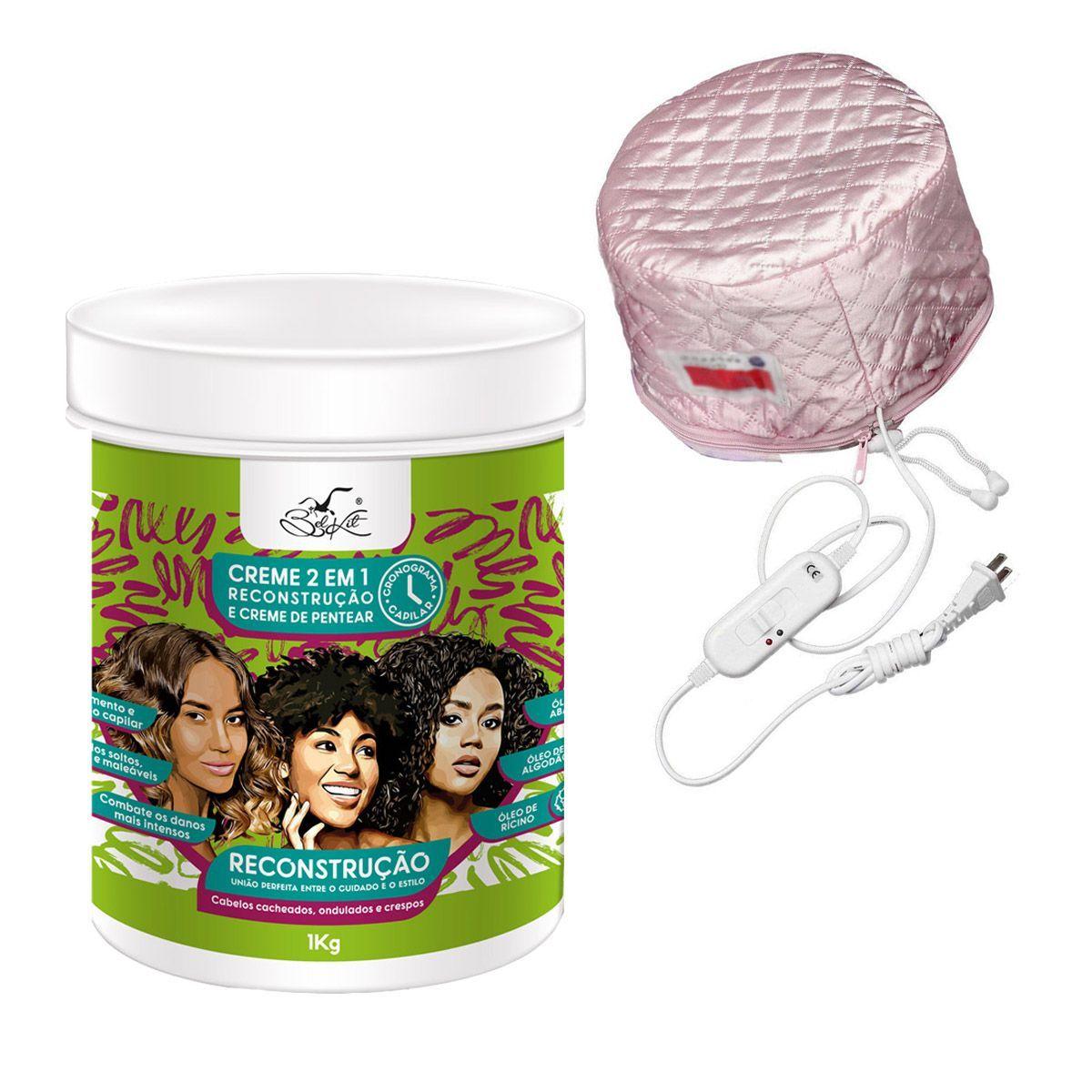 Mascara capilar Belkit Reconstrucción pelo crespo gorro térmico-0