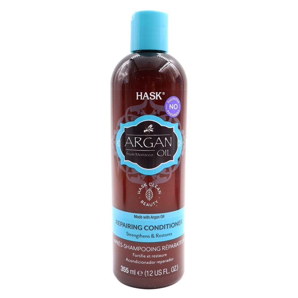 Shampoo y acondicionador Hask reparación y brillo-4