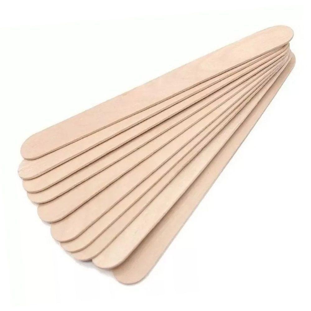Set 10 paletas de madera para depilación con cera-1