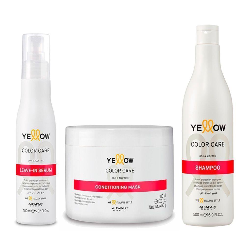 Shampoo mask y serum color Alfaparf Ye aloe y goji filtro UV-0