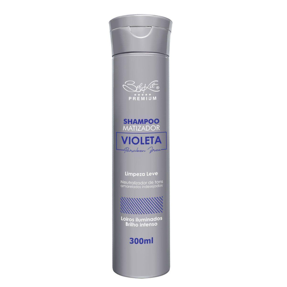 Kit Shampoo y Mascara matizador violeta pelo rubio Belkit-2