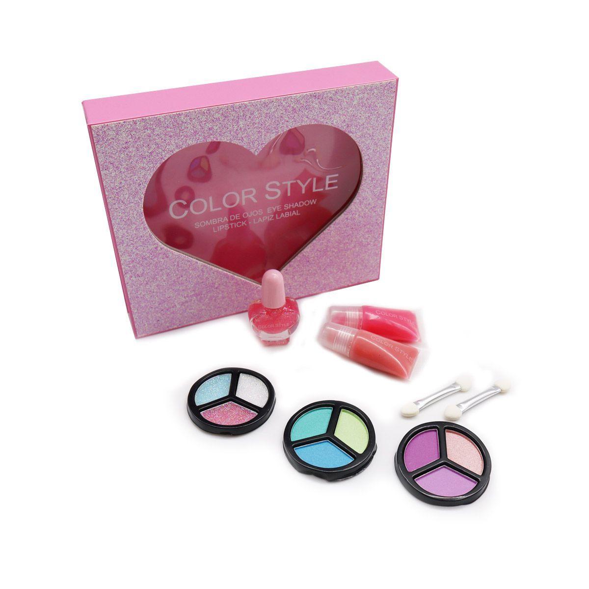 Set de maquillaje Sombras de ojos Lip gloss Esmalte-0