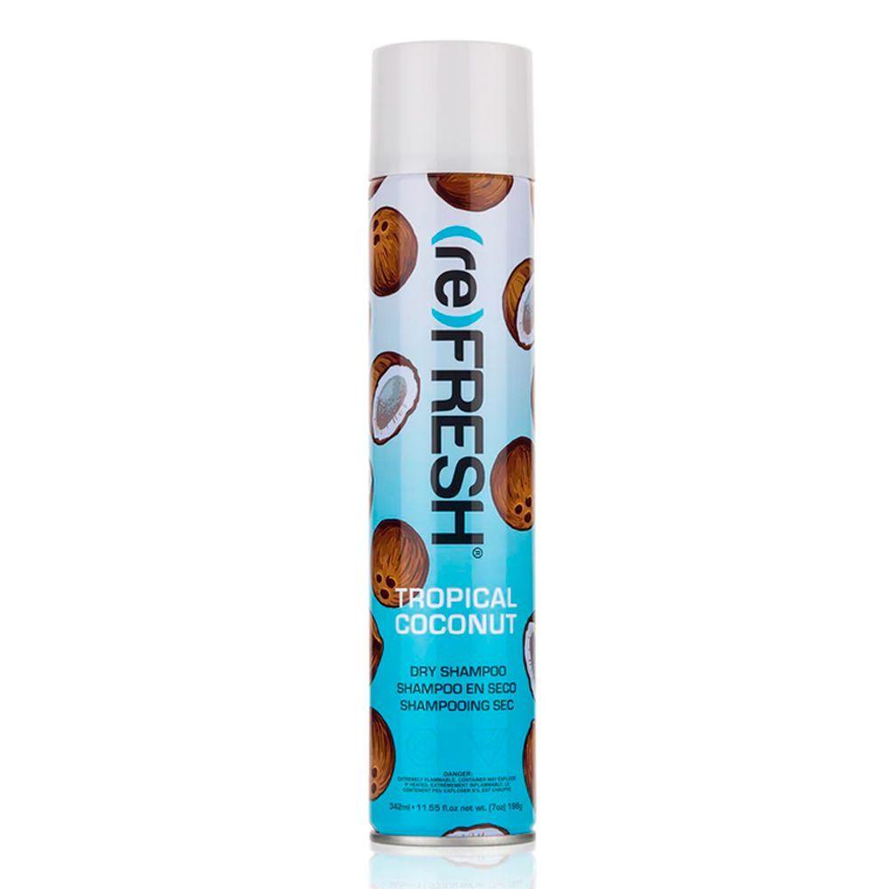 Kit shampoo seco tropical coconut Refresh + cepillo desenredante-1