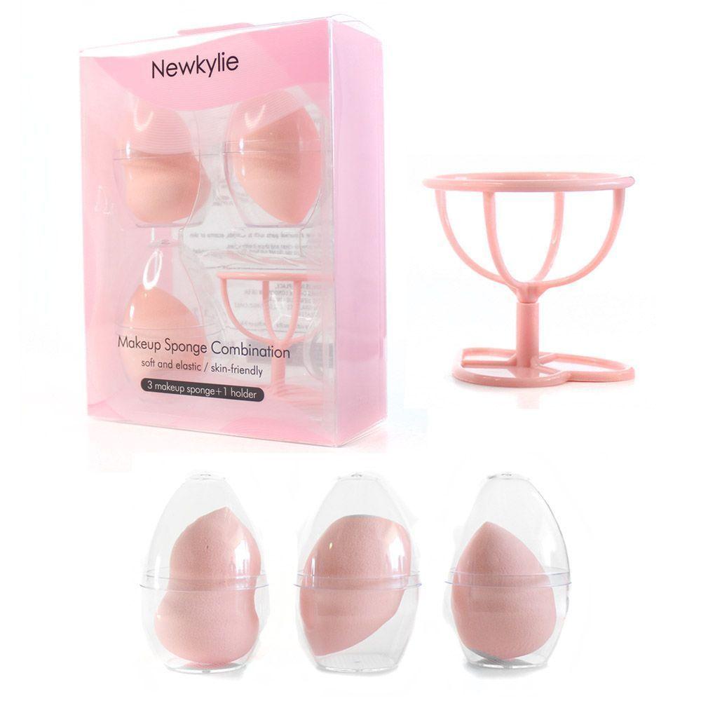 Kit esponjas maquillaje facial crema ojos + primer corrector-3
