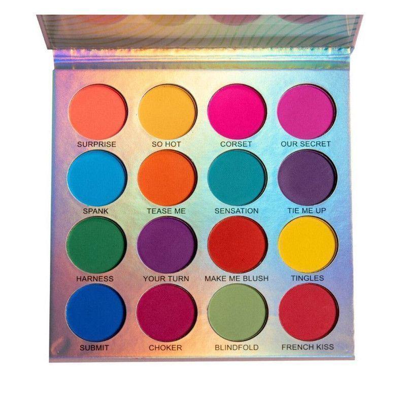 Paleta sombras colores surtidos Romantic alta pigmentación-0