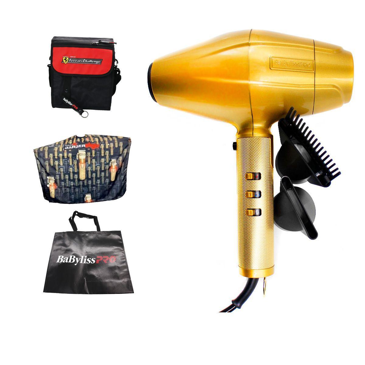 Secador de pelo Babyliss Pro Gold FX barberia 2000w Italia-0