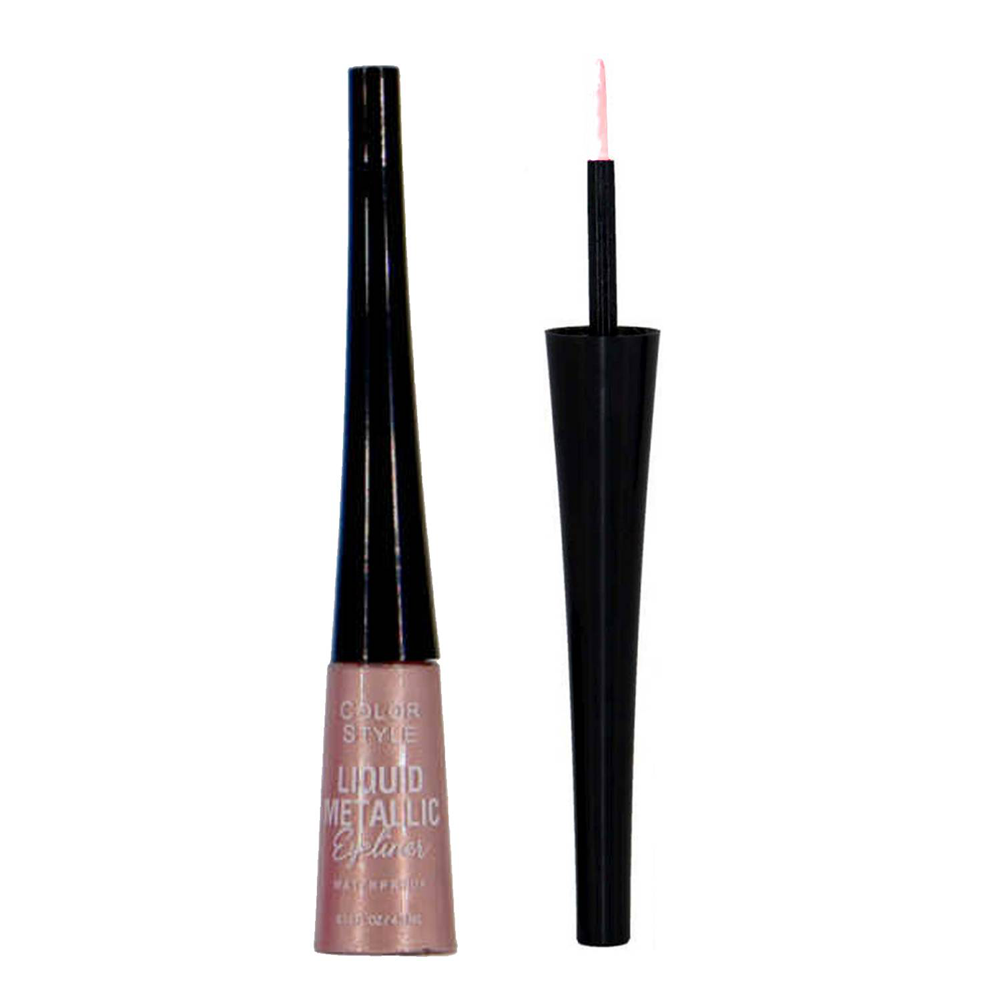 Delineador de Ojos metalizado watherproof Color Style Rosado-0