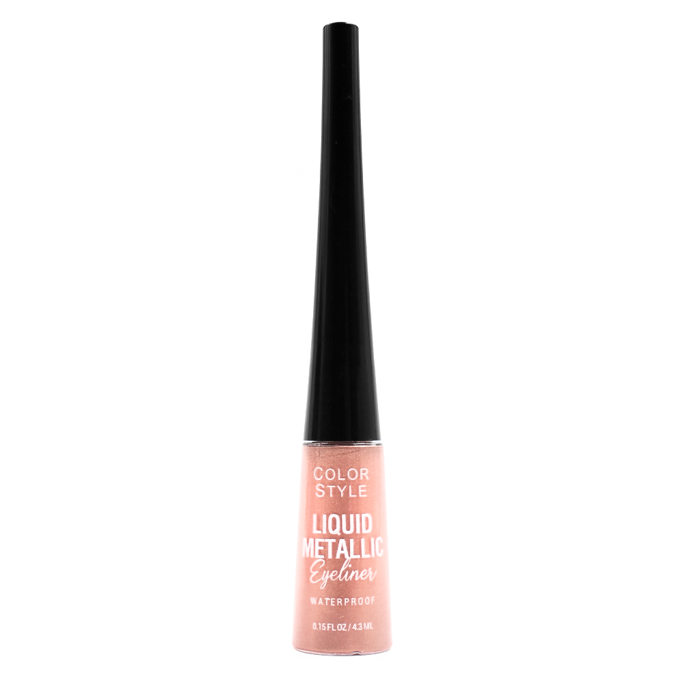 Delineador de Ojos metalizado watherproof Color Style Rosado-3