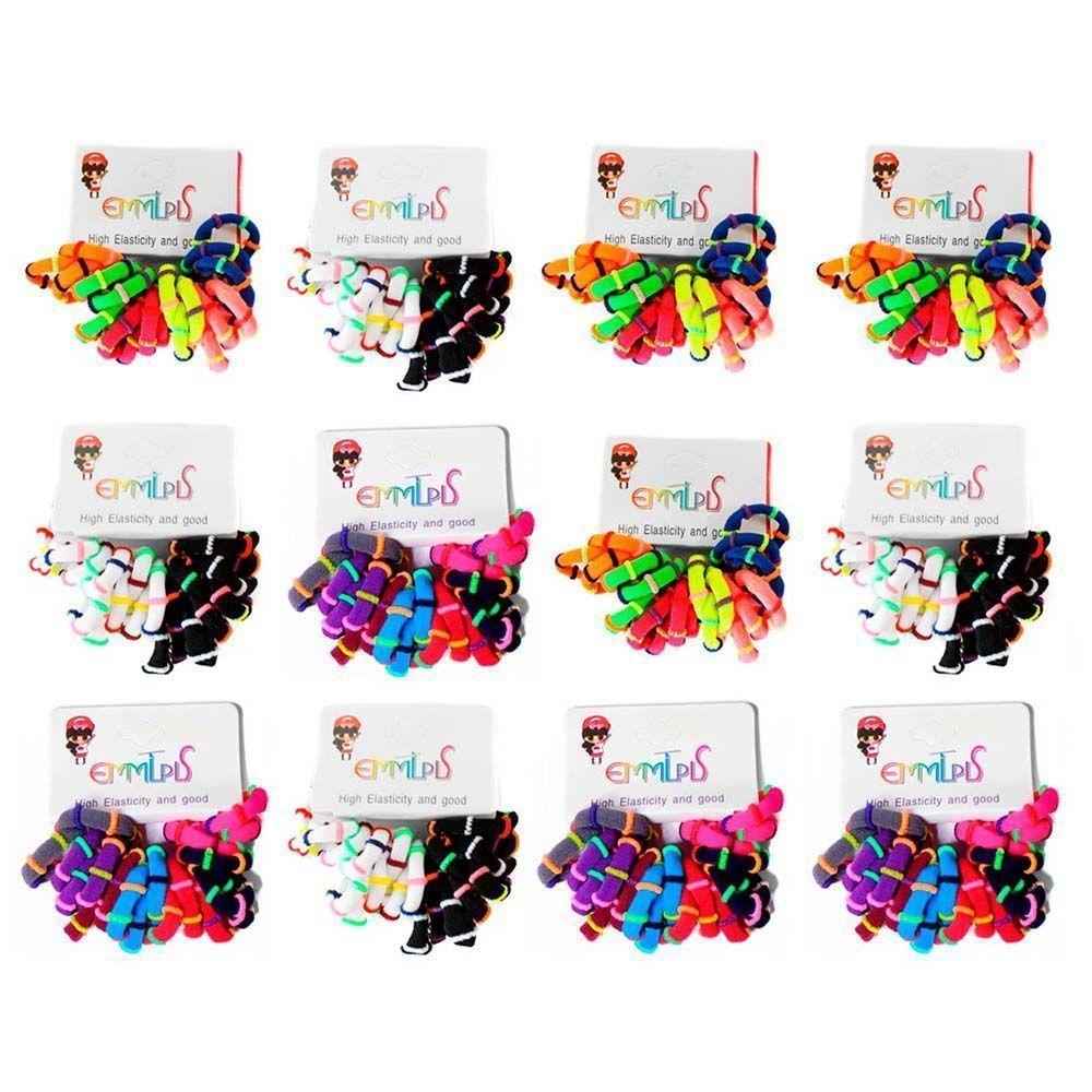 Set 240 colets mini elásticos diferentes colores CVL-0