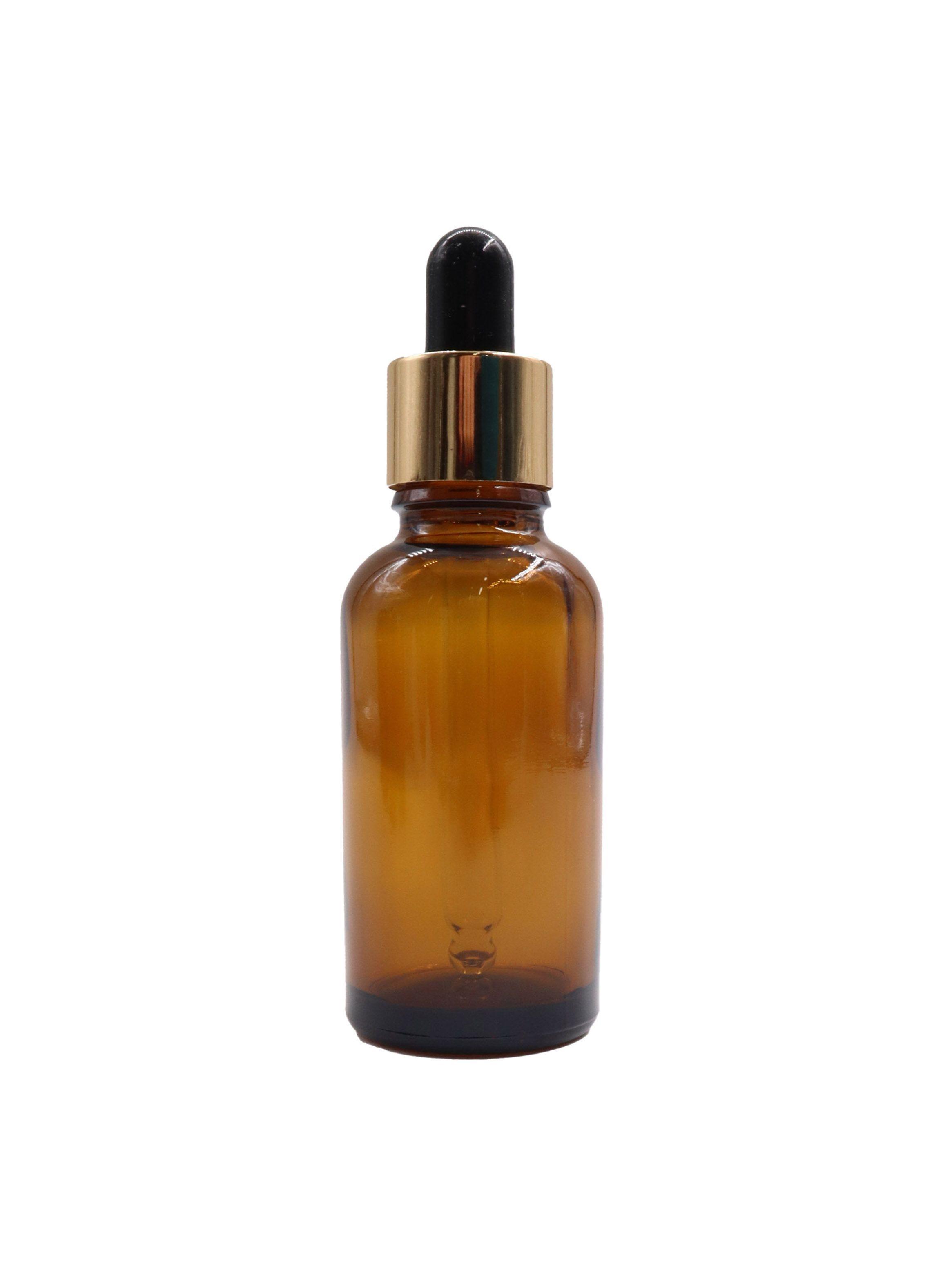 Frasco gotero de vidrio 30ml ámbar transparente tapa negra-0