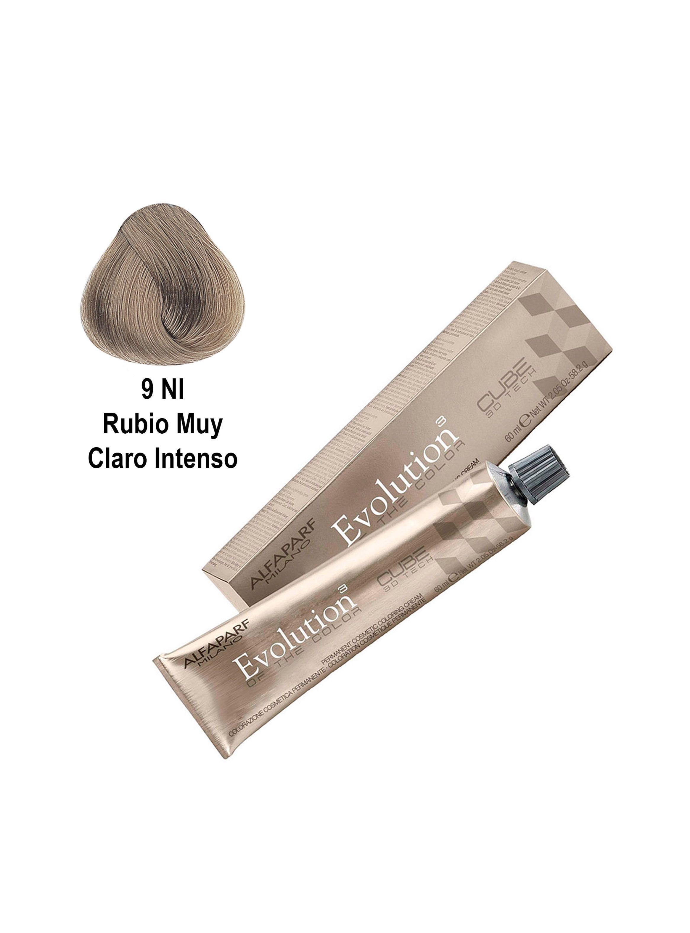 Tintura Profesional Alfaparf Evolution 9NI + Oxidante Vol.20-2