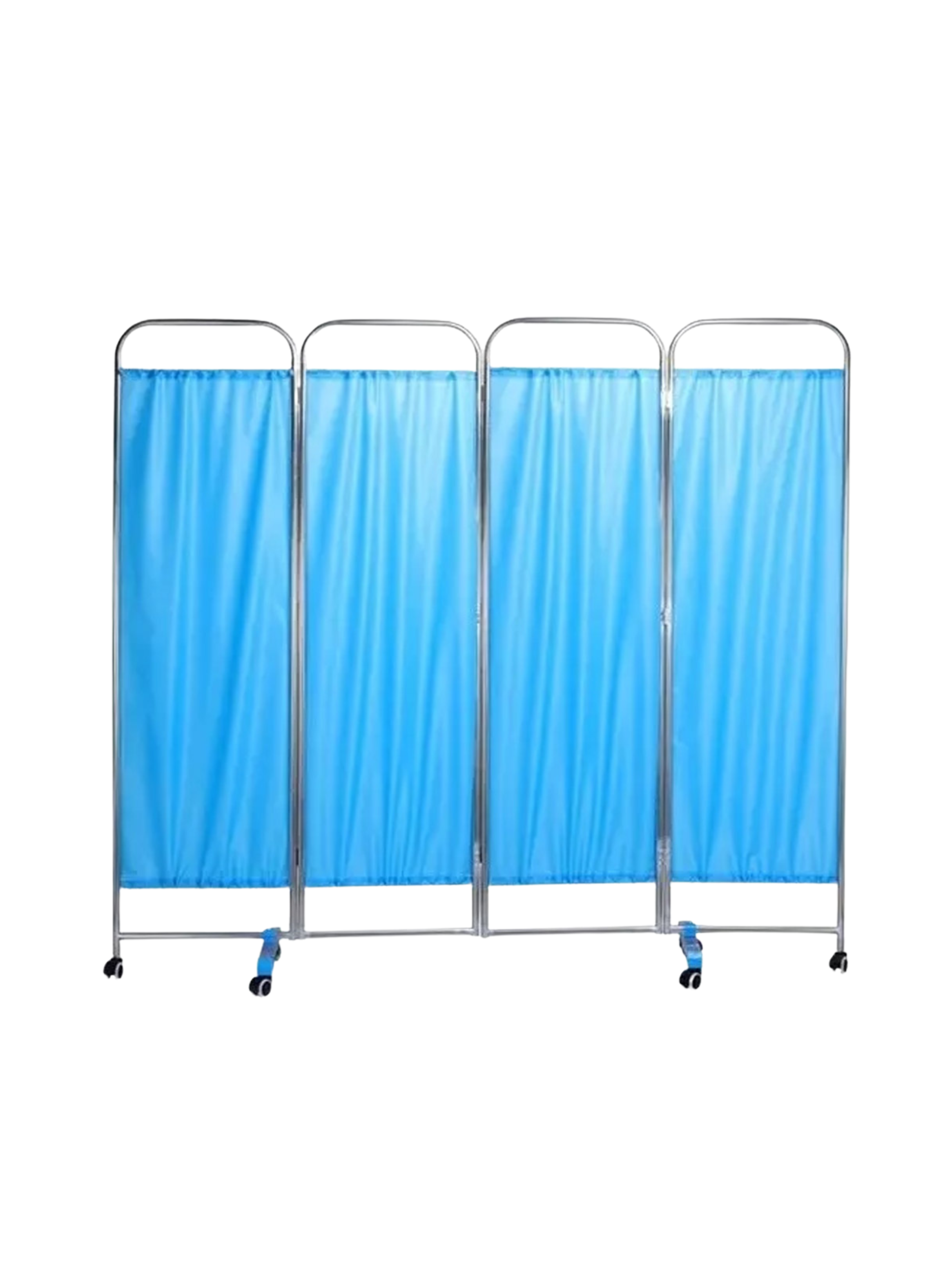 Biombo clínico plegable 4 cuerpos portátil-0