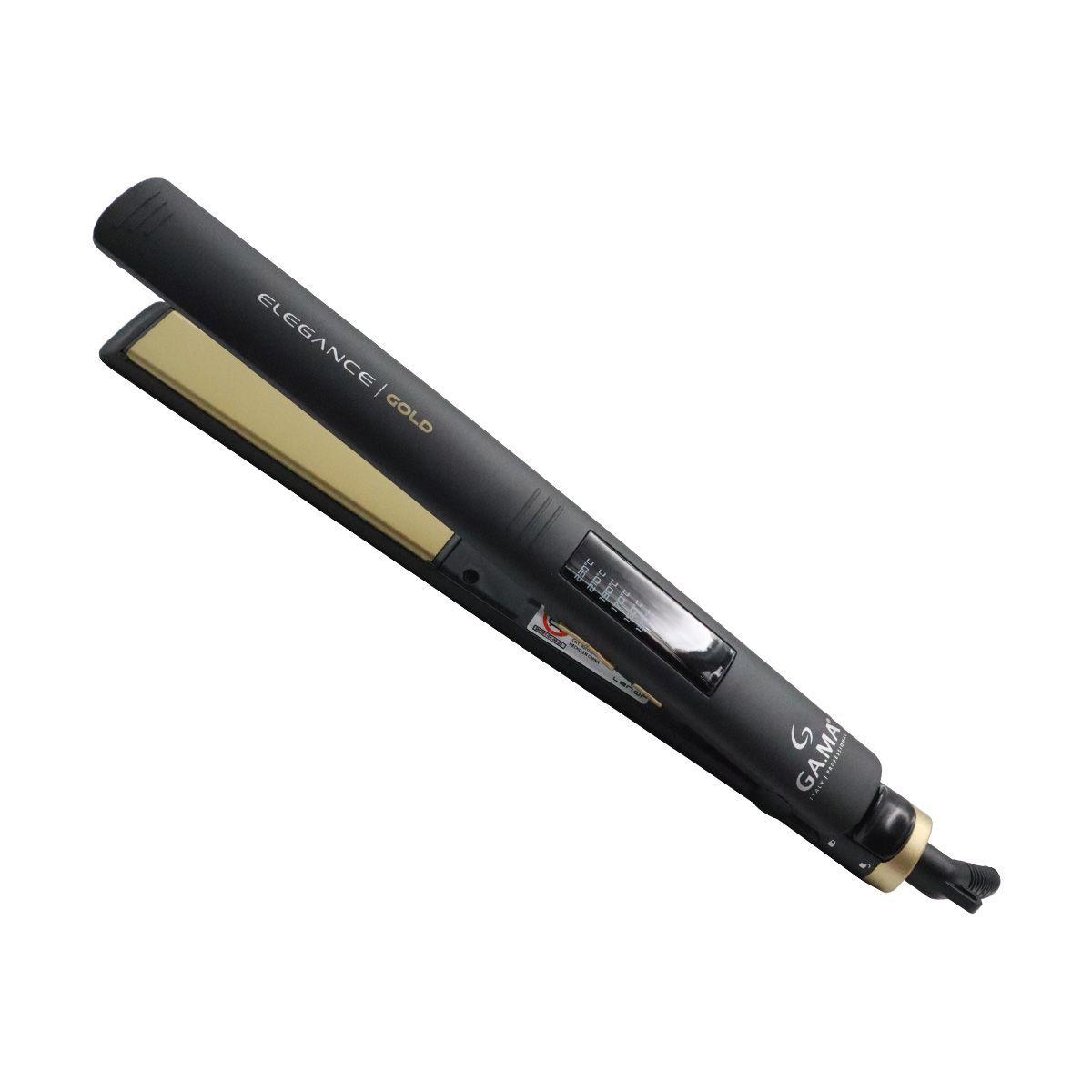 Plancha Alisadora Gama Elegance Gold Led oro Líquido-2