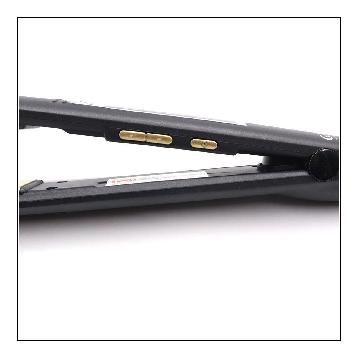 Plancha Alisadora Gama Elegance Gold Led oro Líquido-4