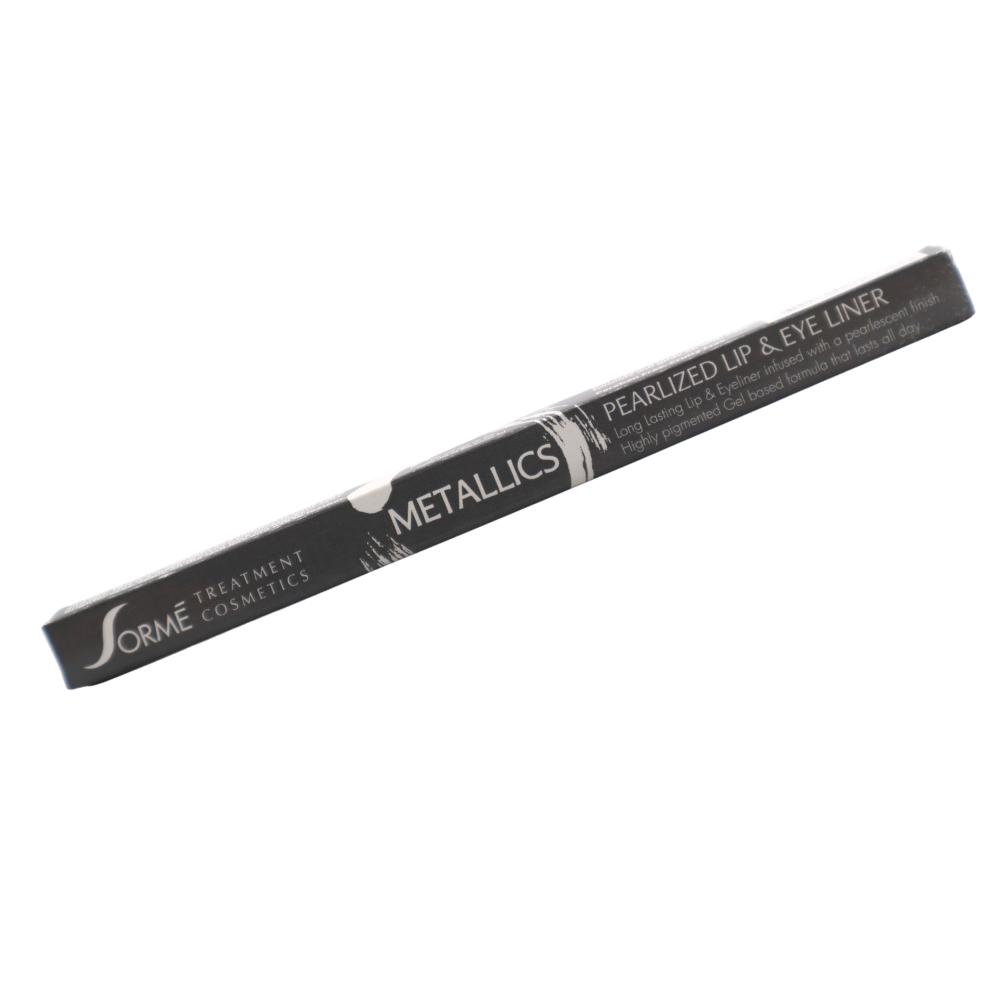 Delineador ojos y labios Sormé Metalics larga duración plata-3