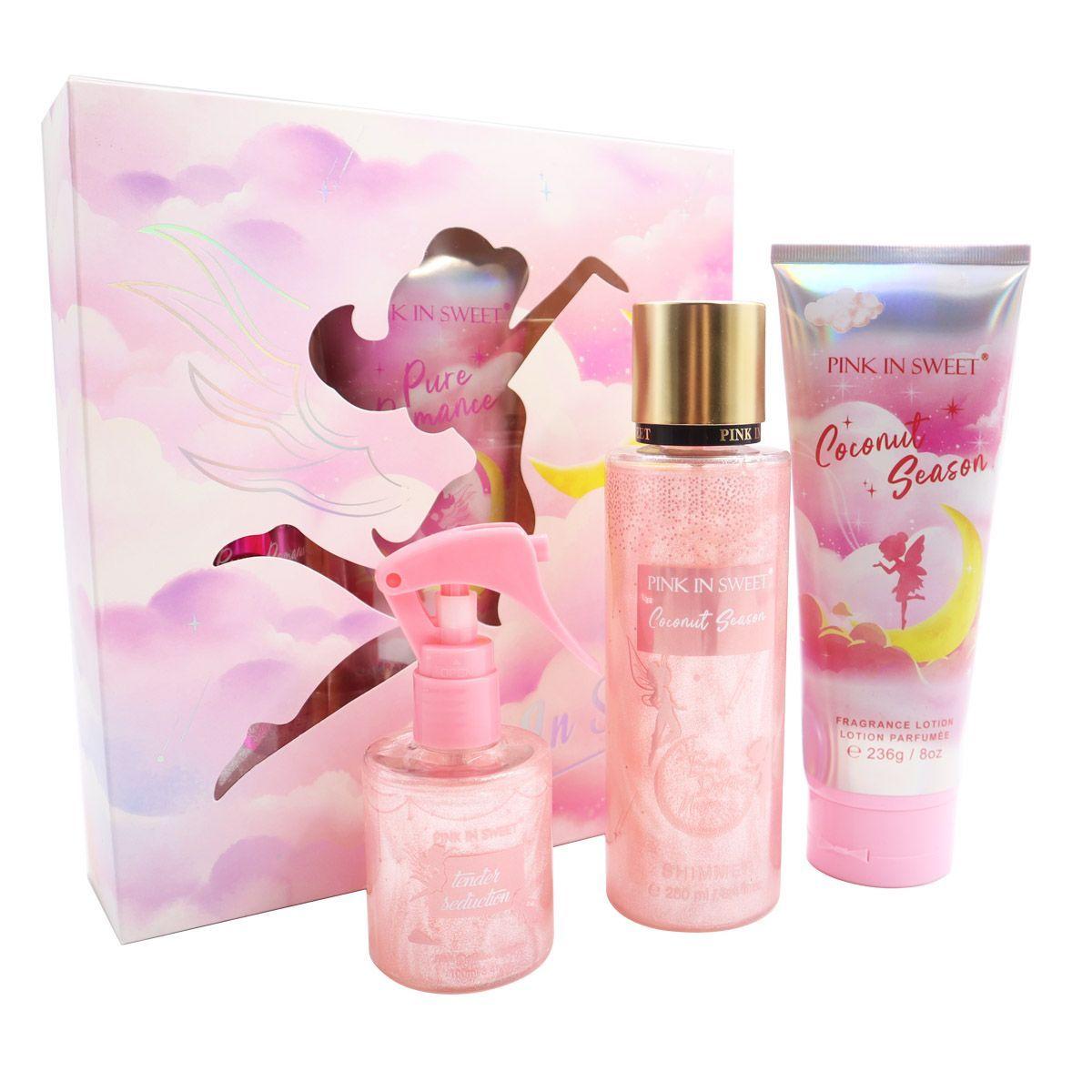Kit polvo de hada crema splash corporal brillo capilar coco-0