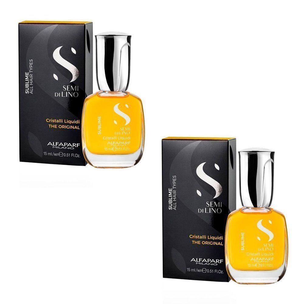 Kit 2 serum cristal líquido Alfaparf extra brillo 15 ml CVL-0
