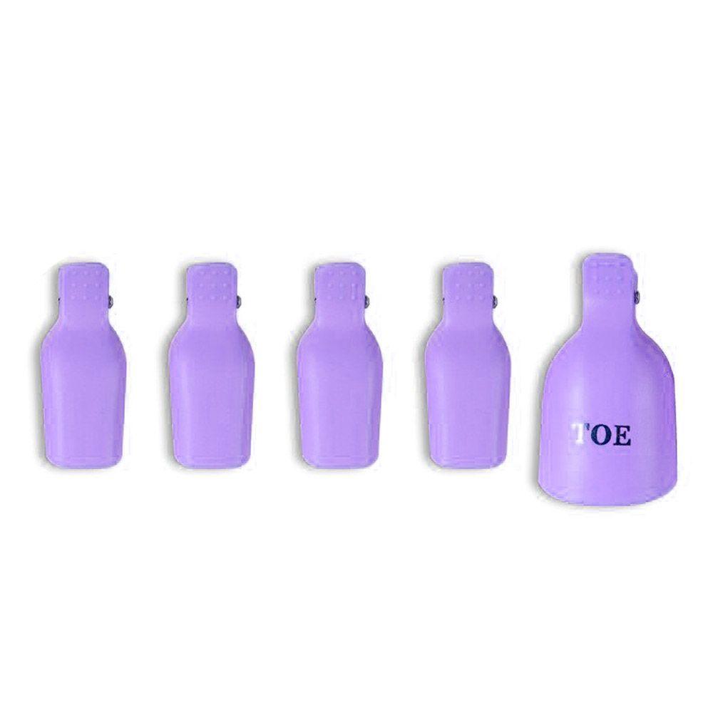 Pinzas para remover esmalte permanente de pies pedicura-0