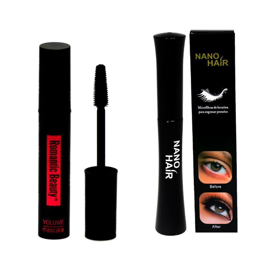 Kit extensión pestañas microfibras + Máscara romantic beauty-0