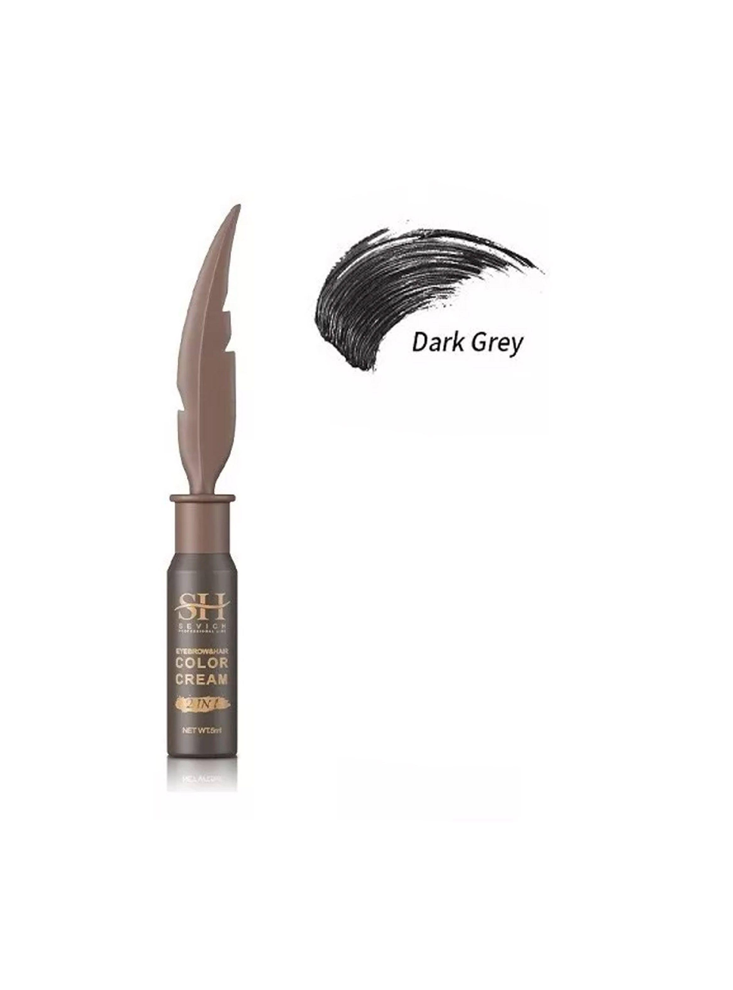 Tinte gel Cejas y pestañas semi permanente Gris oscuro 5ml-1