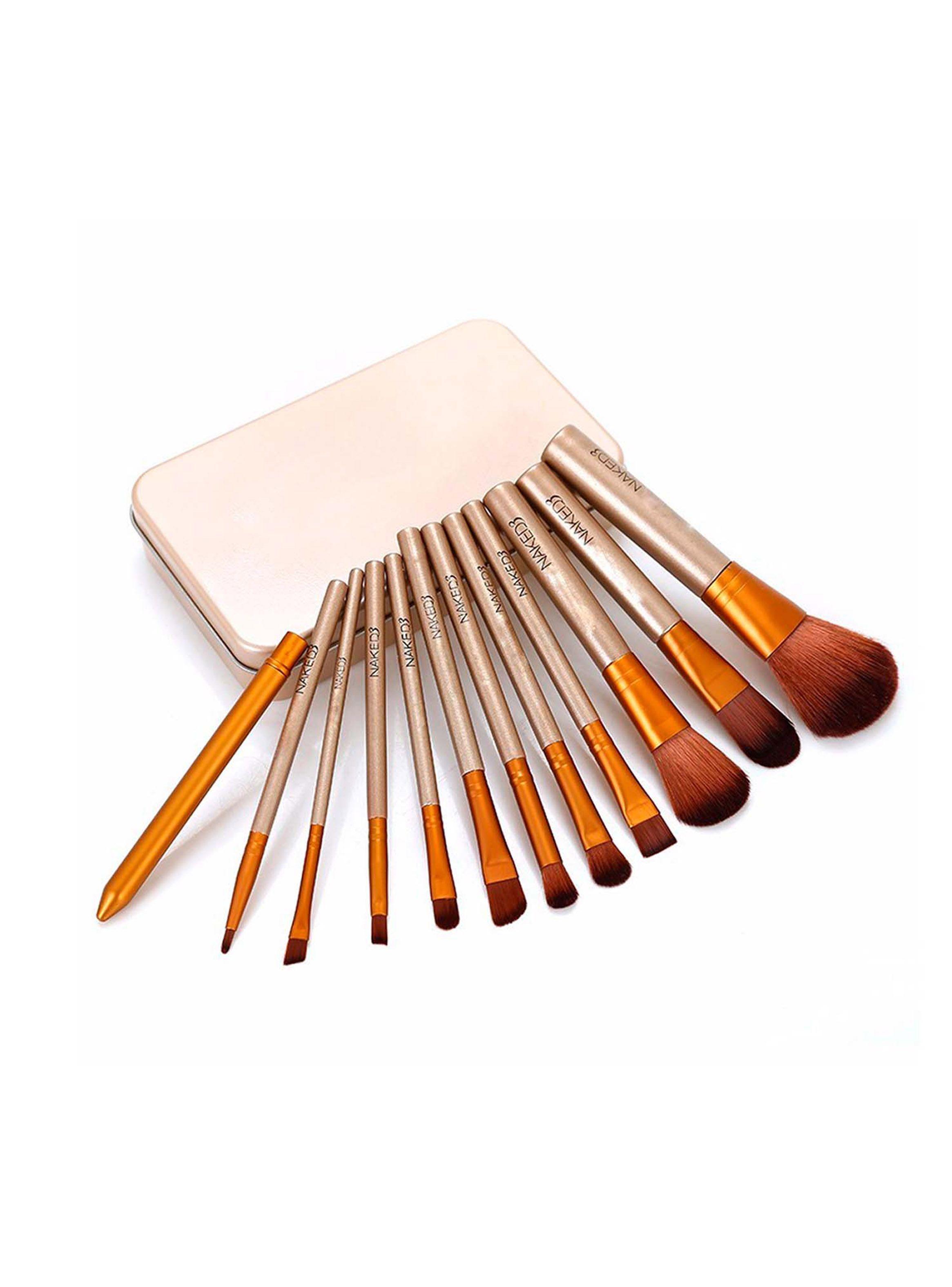 Paleta Maquillaje Sombras Labiales Rubor + Brochas-2