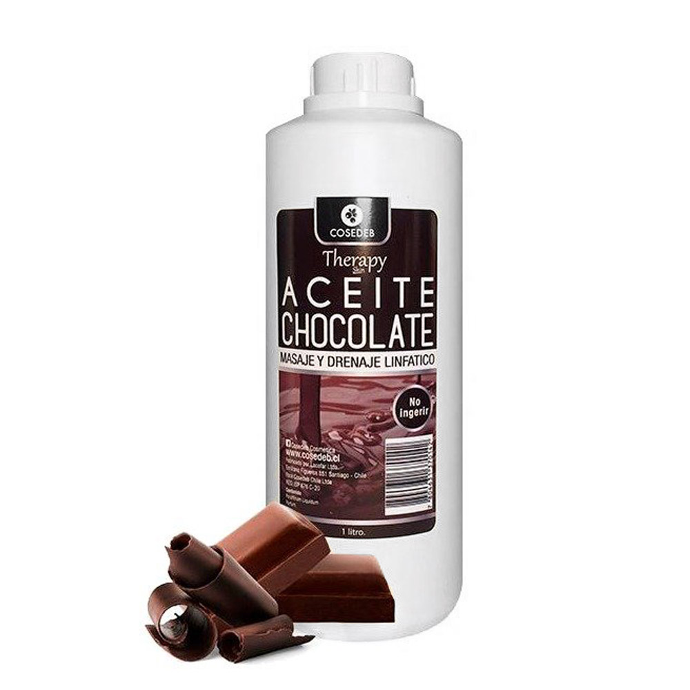 Aceite chocolate para masaje relajación y linfático litro CVL-0