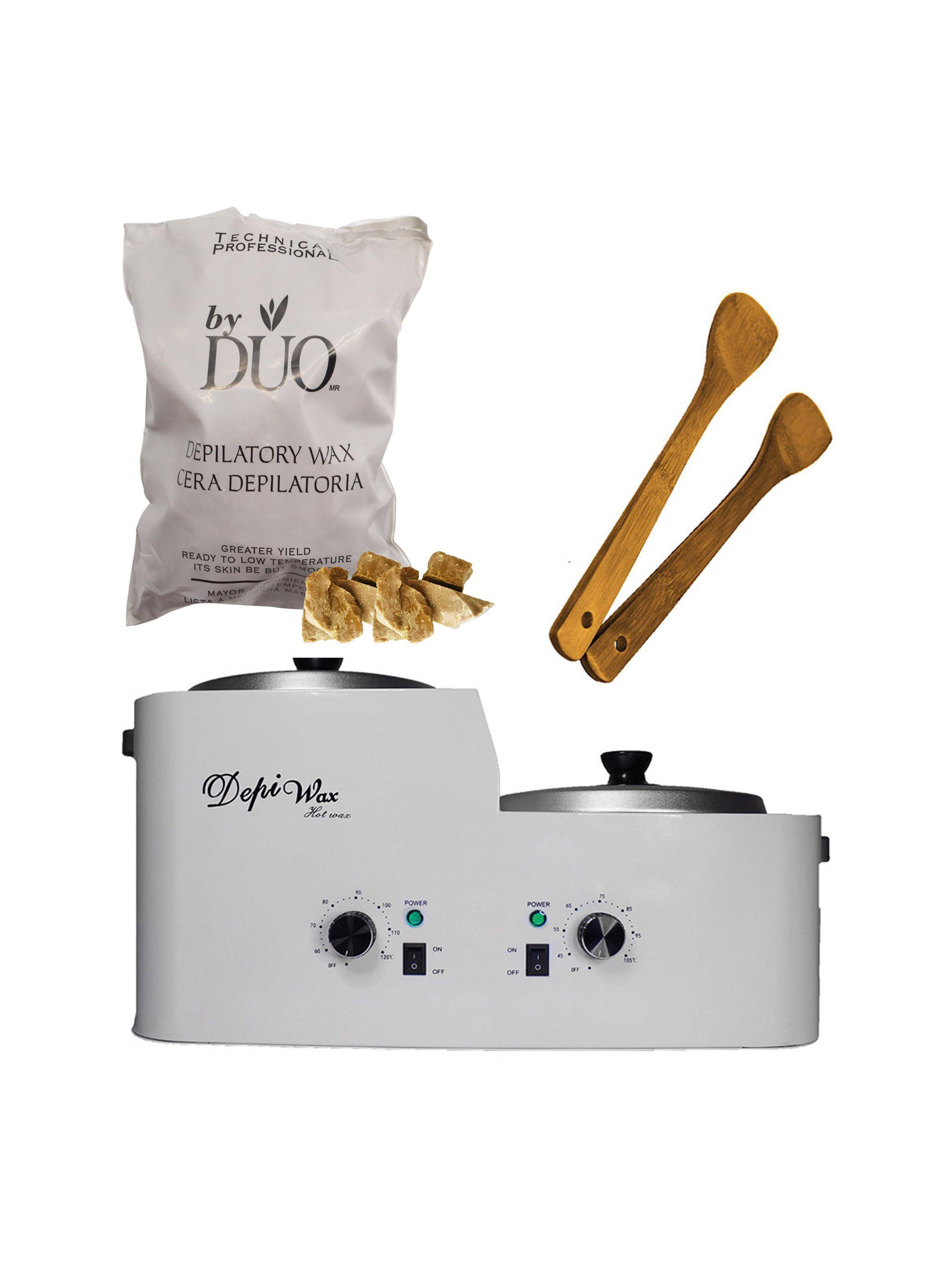 Olla 6k Depilación+ 1Kg Cera Depilatoria+2 Paletas-0