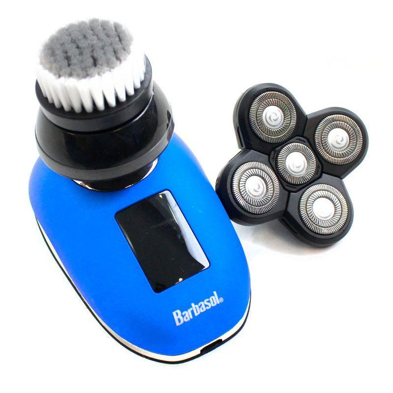Afeitadora de cabeza giratoria recargable USB Barbasol-7