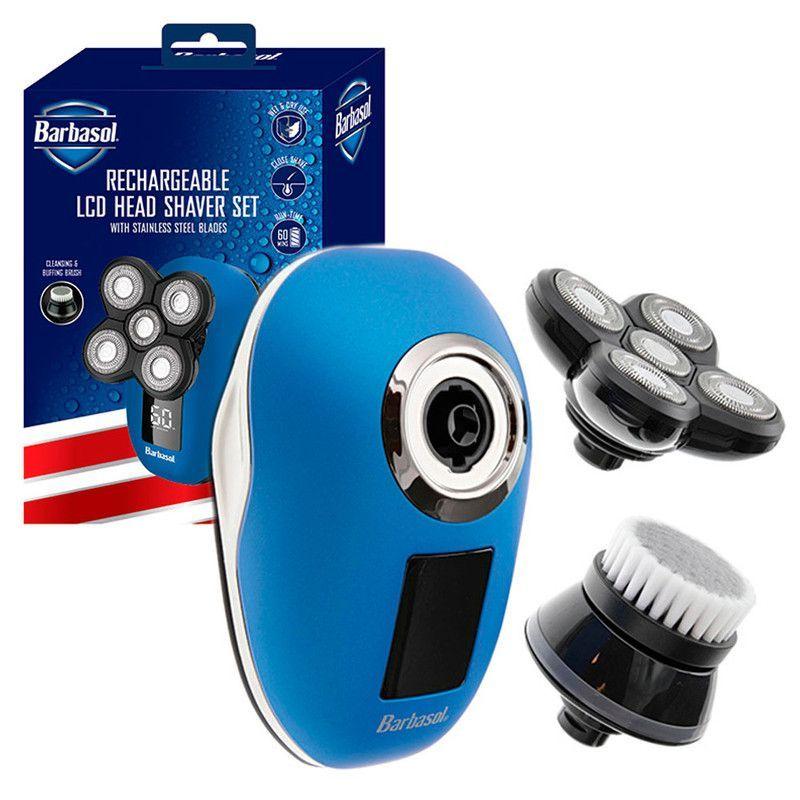 Afeitadora de cabeza giratoria recargable USB Barbasol-1