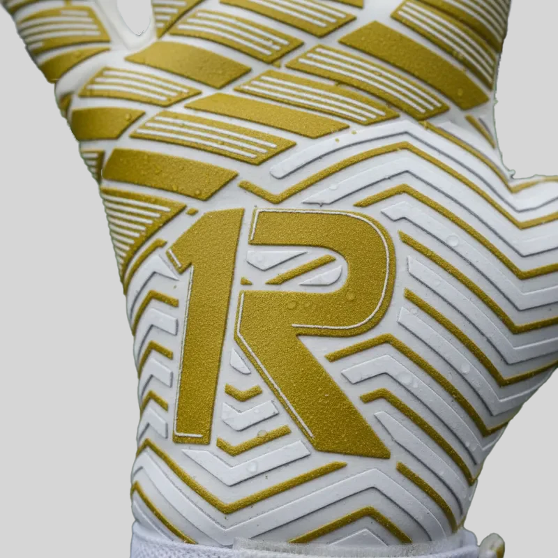 Guantes Arquero Profesional Latex Contact 4MM Aleman  Dorado Raw Goalie-1
