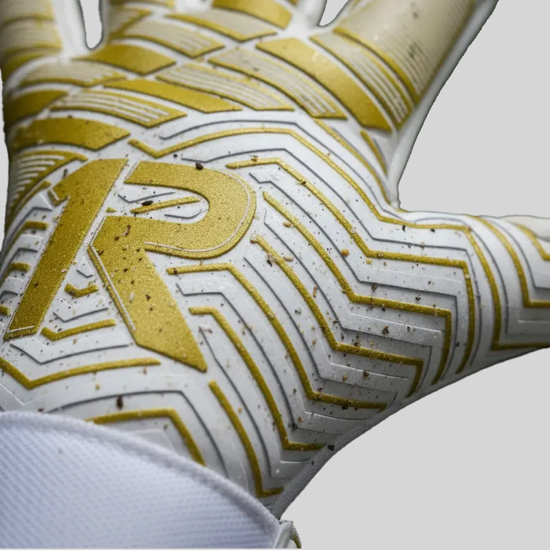Guantes Arquero Profesional Latex Contact 4MM Aleman  Dorado Raw Goalie-3