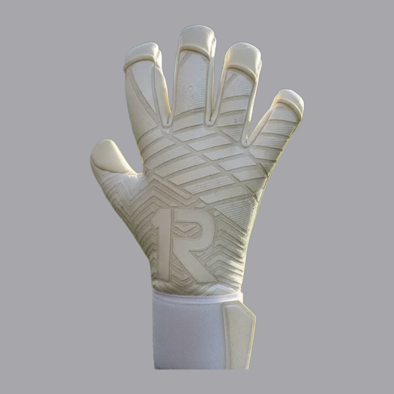 Guantes Arquero Profesional Latex Contact 4MM Aleman Blanco Raw Goalie-0