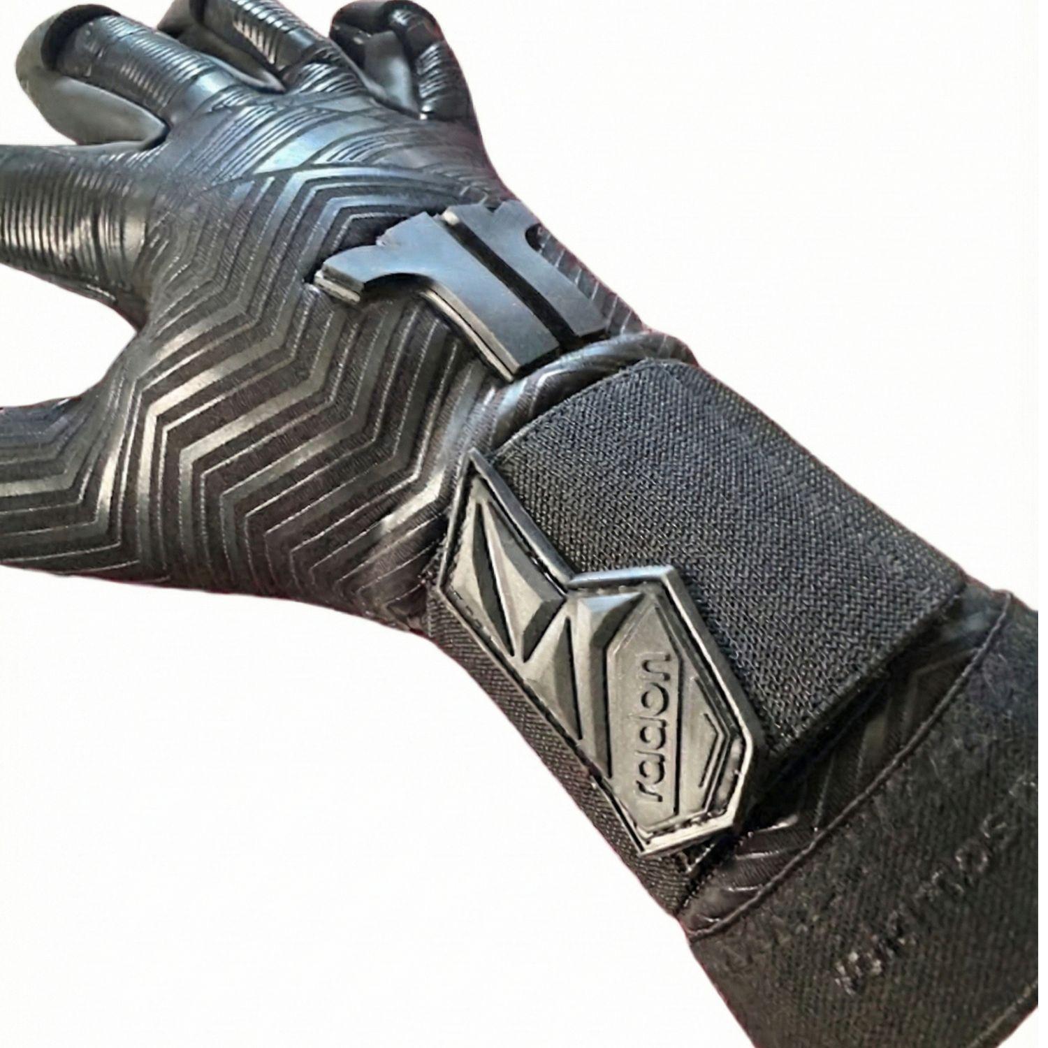 GUANTES DE ARQUERO PROFESIONAL NEGRO RADON NIC TWO LATEX NATURAL 3MM-2