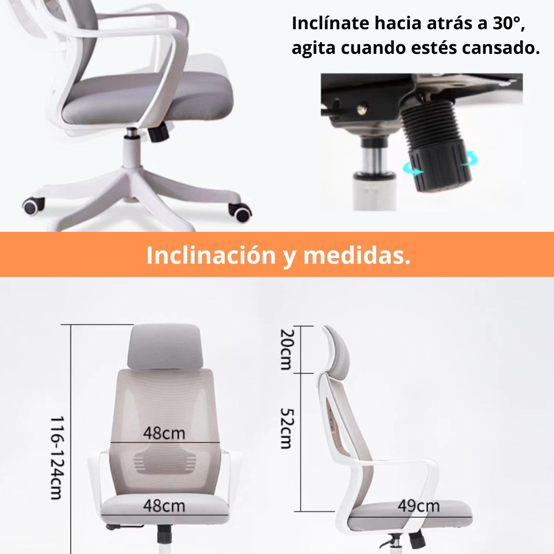 Silla Polar Ergónomica Oficina Escritorio Silenciosa A802-2