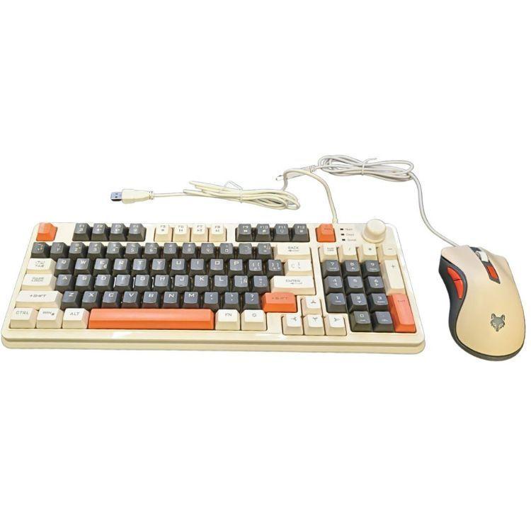 Teclado K82 + Mouse Para PC Gamer Con Luces LED RGB-3