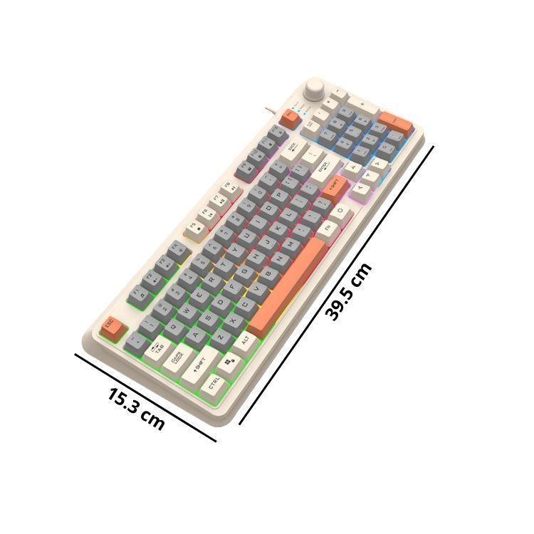 Teclado K82 + Mouse Para PC Gamer Con Luces LED RGB-4