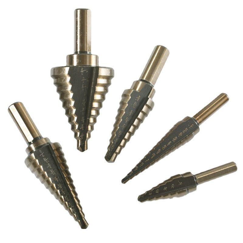 Juego de 5 Brocas Escalonadas Metal para Taladro con Caja-4